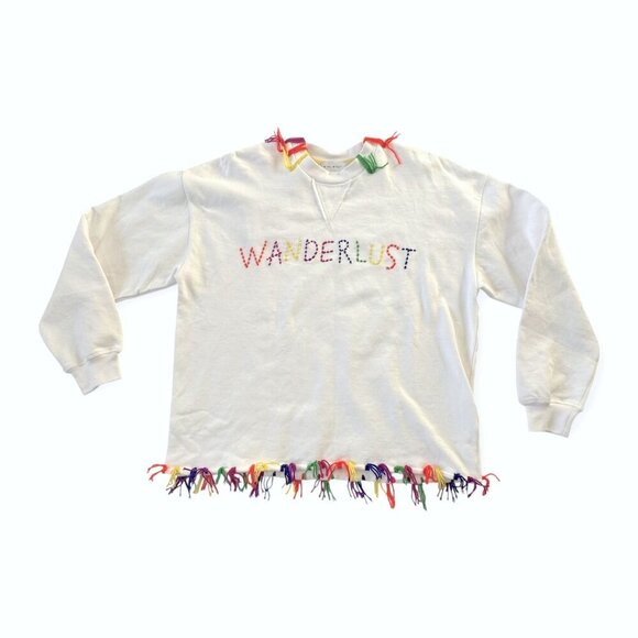 MIRA‎ MIKATI Sydney Embroidered Sweatshirt, Size 38 EU, New with tag - Picture 1 of 15